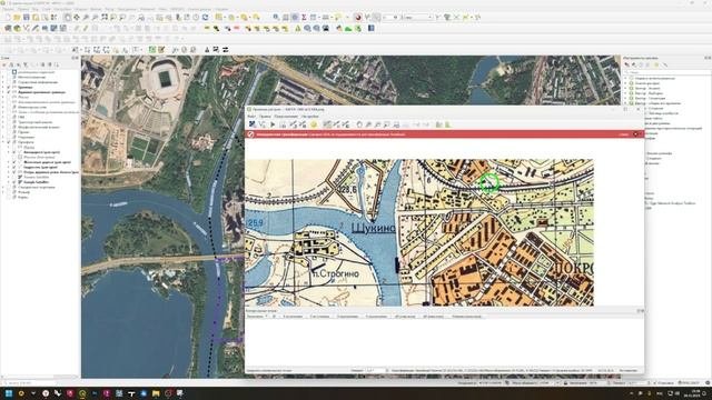 Как привязать растровое изображение в карте Qgis [спин-офф]