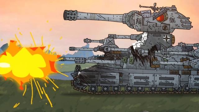 КВ-44 РИ против Немецкий ИС-44 - Мультики про танки