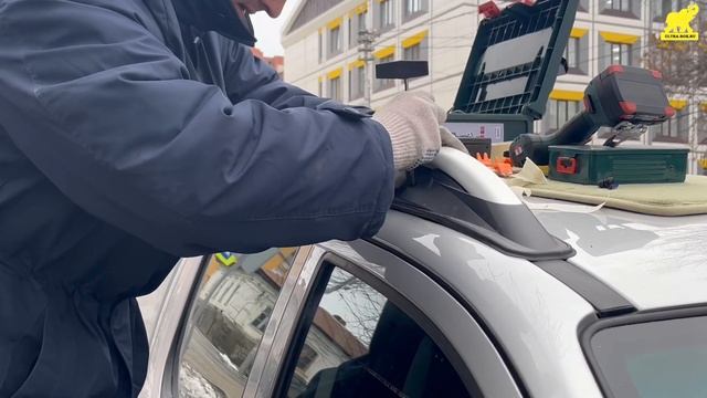 Первый JAC T6 с рейлингами от HILUX. Как установить рейлинги на крышу Пикапа?