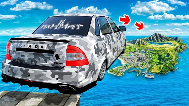 КАК ДАЛЕКО ЧИТ ТАЧКА УЛЕТИТ С ОГРОМНОГО ТРАМПЛИНА В ГТА 5 МОДЫ? ОБЗОР МОДА В GTA 5