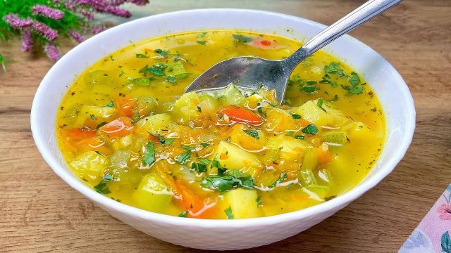 Овощной суп - Cупы рецепты - Простой рецепт