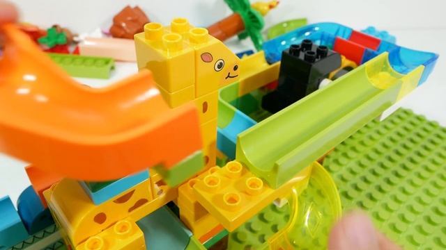 Игру - шка атракцион - Веселые горки Building Block ☆ Конструктор Marble Run ASMR