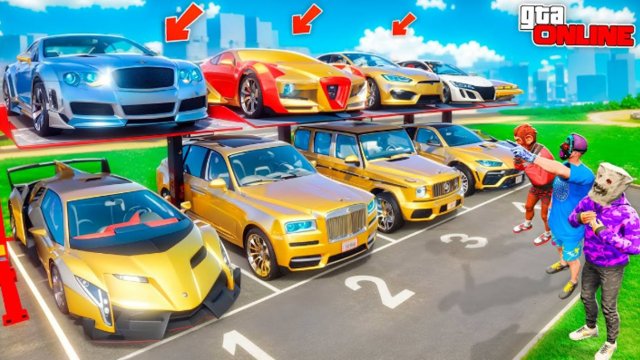 ВЫБИЛ САМЫЕ ДОРОГИЕ ТАЧКИ НА БОГАТОЙ ПАРКОВКЕ! БИТВА РАНДОМА В GTA 5 ONLINE