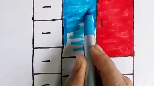 Красочный рисунок шкафа, раскраска для детей