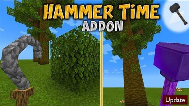 Hammer Time V2 - мод для Minecraft Bedrock