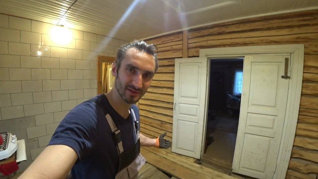 Внук, 7 серия. Приготовил поесть. Пол скоро будет готов.