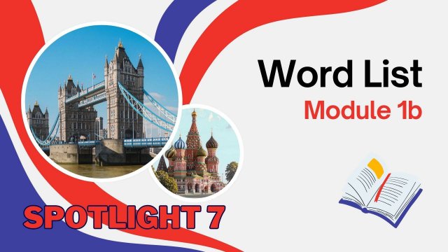 Spotlight 7. Module 1b. Word List. Список слов