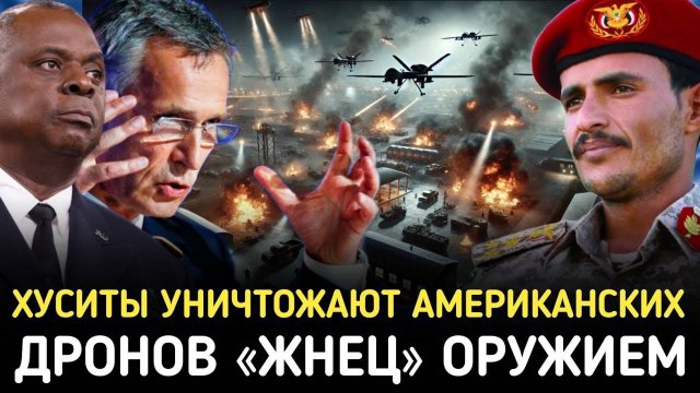 НАТО в Шоке Хуситы Уничтожают Американских Дронов "Жнец". Оружием с Русской Начинкой