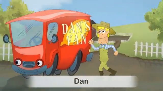 Легкое чтение на английском с детьми. Dan and a van. Практикуем -an.