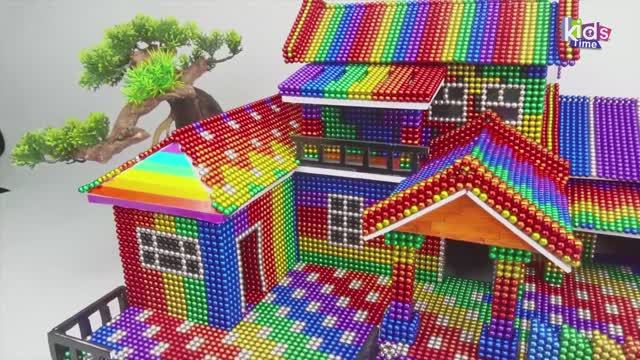 Магнитные шарики - Удивительный загородный дом с бассейном для рыб!