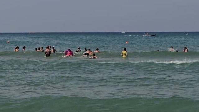 Анапа. Пасионат Одиссея. Очень тёплая вода!