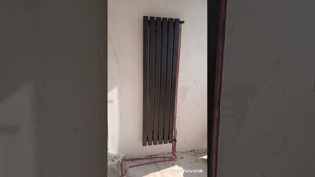 монтаж вертикальных радиаторов