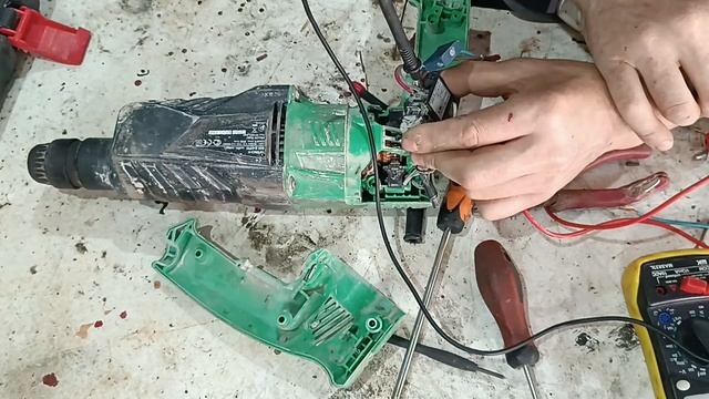 Ремонт перфоратора Хитачи, хайкоки DH24PH. Поиск неисправности.6 июня 2023 г.