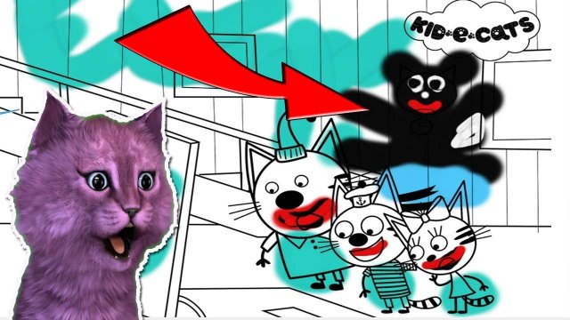 РИСУЕМ СУПЕР КОТА В ИГРЕ ТРИ КОТА С ГОВОРЯЩИМ КОТЕНКОМ АБИ #219