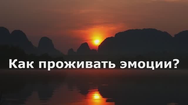 Как проживать эмоции? Елена П.