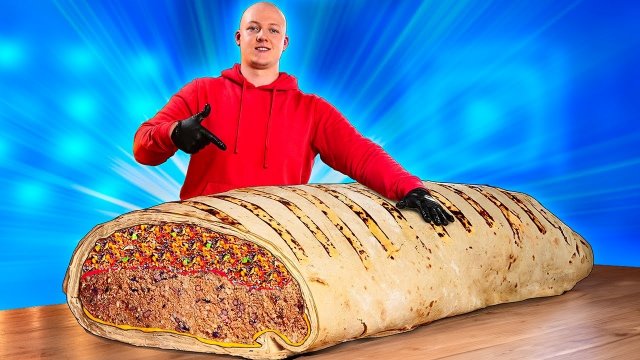 📹 Я СДЕЛАЛ ГИГАНТСКИЙ БУРРИТО ВЕСОМ 125 КИЛОГРАММ
👤 #vanzai