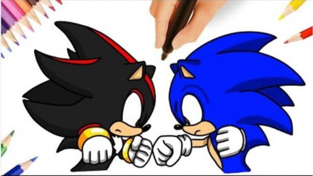 КАК РИСОВАТЬ СОНИКА ПРОТИВ ШЕДОУ 👊⚡