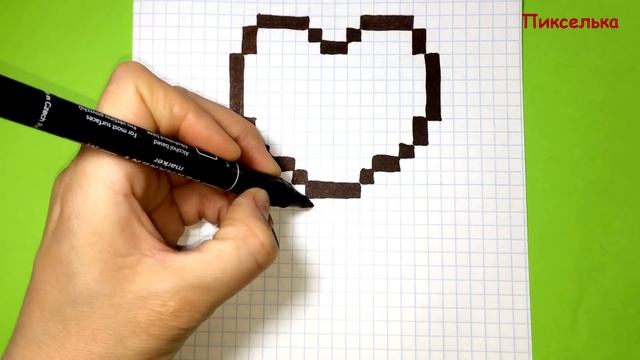 Как Рисовать Леденец По Клеточкам ♥ Рисунки по Клеточкам