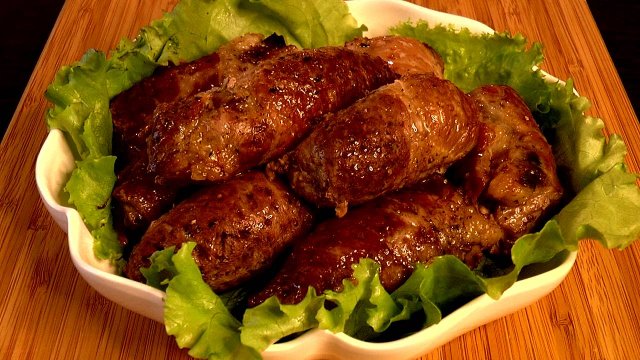 📌 Мясные рулетики с грибами и черносливом к праздничному столу
