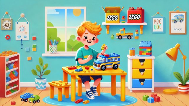 Распаковка и сборка набора Lego Полицейская машина