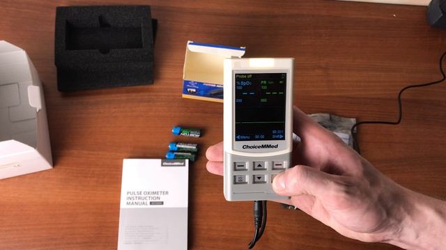 Пульсоксиметр медицинский ChoiceMMED MD300M /С датчиком для взрослых