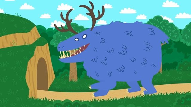 Страшилки - Синий трактор и его друзья машинки на детской площадке