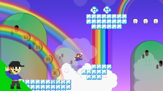 Повышение уровня: приключении Mario "Радужные облака"!