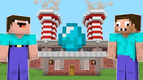 НУБ И ПРО ОТКРЫЛИ ЗАВОД АЛМАЗОВ В МАЙНКРАФТ ! НУБИК И ТРОЛЛИНГ ЛОВУШКА В MINECRAFT