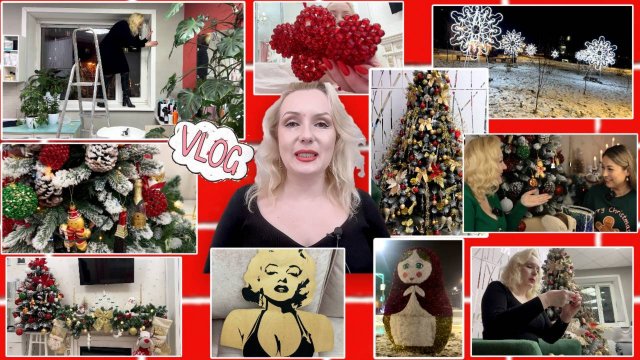 VLOG: УКРАСИЛА ДВЕ ЕЛКИ🎄, ВСТРЕЧА С БЛОГЕРОМ🎥, ПОДАРКИ,🎁 ТУСИМ С ЛЮДМИЛОЙ и пр.