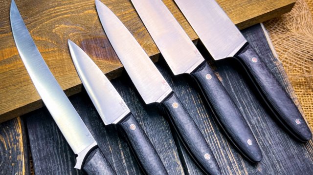 БОЛЬШОЙ кухонный НАБОР | N690 Carbon fibers
