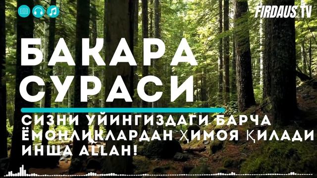 Бакара сураси [Bakara surasi] - Uyni barcha yomonliklardan tozalaydi! Суралар ва дуолар