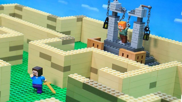 Мультики для детей. Стив и ОГРОМНЫЙ ЛАБИРИНТ. LEGO, Детские Мультики, Мультики для детей