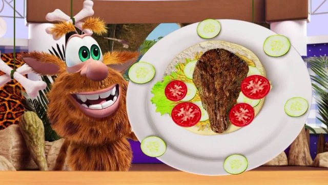 Буба Повар 2. Буба готовит дубина бургер. Игра на телефон для детей.