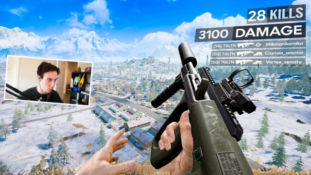 TGLTN Gets 28 KILLS & 3100 DAMAGE Playing 1-MAN-SQUADS in PUBG