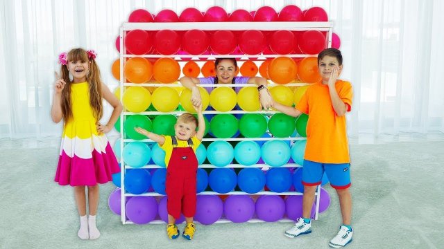 Kids Diana Show 1 Hour |  Diana and Roma Balloons Cube Challenge