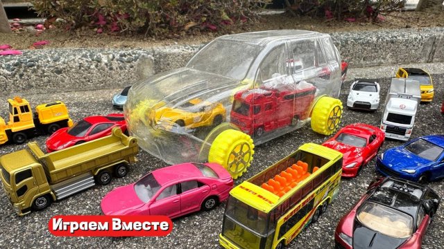 Играем вместе в машинки ! Играем на природе !