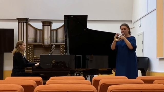 Й. Гайдн, концерт для трубы с оркестрм. III часть. Браславская Виктория - 🎺 Григорьева Полина - 🎹