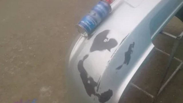 Как самому покрасить бампер с электро краскопульта. Подготовка,1-ч.