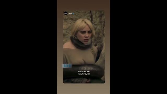 Билли Айлиш, Как Снимали Сцены С Змеёй Your Power