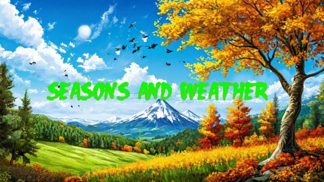 Seasons and the weather. Времена года и погода в английском языке (1)