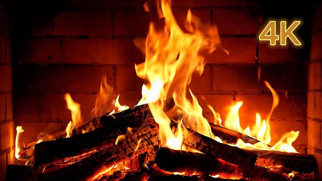 🔥 Камин 4К с треском дров – 2 часа уюта и тепла | Relax & Chill 🔥Fireplace 4K