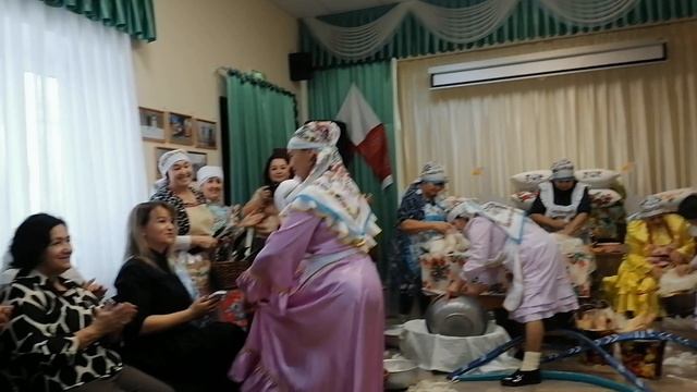 Татарстанның Балык-Бистәсе районының  Тәберде-Чаллысы авылында узган  "Каз өмәсе".