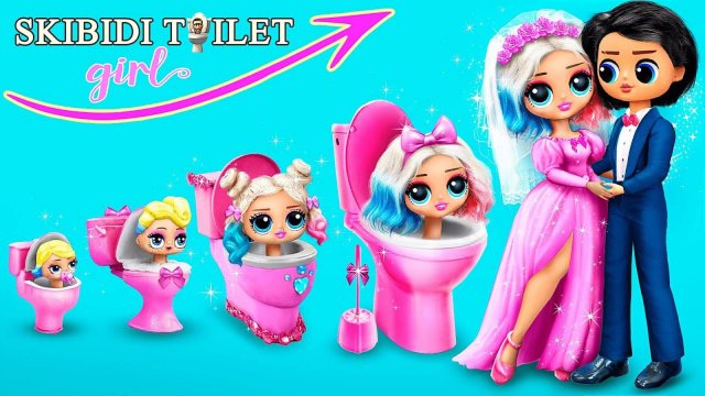 Скибиди туалет растёт! 30 идей для кукол ЛОЛ