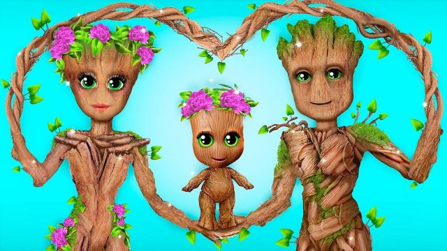 Семья Грута / 30 идей для кукол ЛОЛ