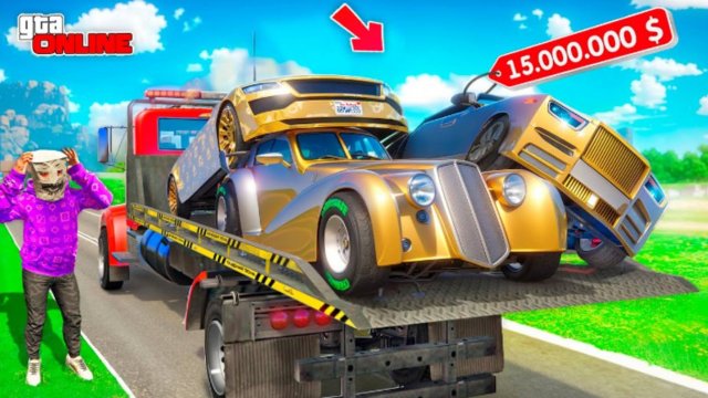 УГНАЛ САМЫЕ ДОРОГИЕ ТАЧКИ В GTA 5! БИТВА ЭВАКУАТОРОВ В ГТА 5 ОНЛАЙН | НАШЕЛ 3 ЗОЛОТЫЕ ТАЧКИ