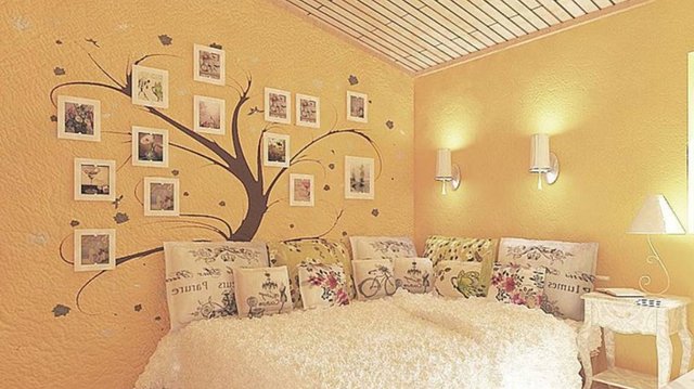 55 креативных идей для оформления стены в спальне