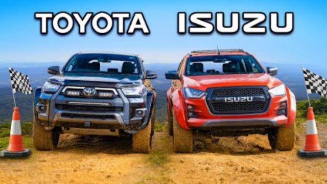 Toyota Hilux или Isuzu D-MAX: ВЫЗОВ БЕЗДОРОЖЬЕМ!
