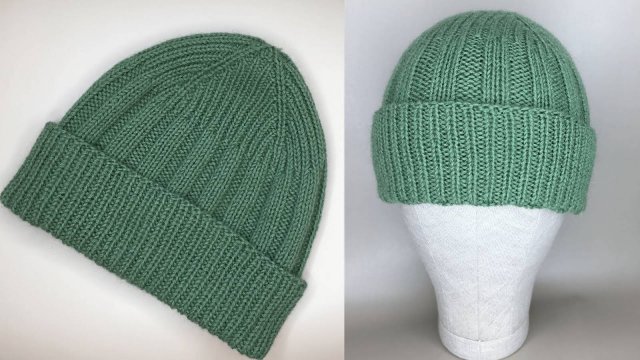МУЖ НОСИТ , НЕ НАРАДУЕТСЯ! СВЯЗАЛА ШАПКУ В ПОДАРОК НА 23 ФЕВРАЛЯ! KNITTED HAT