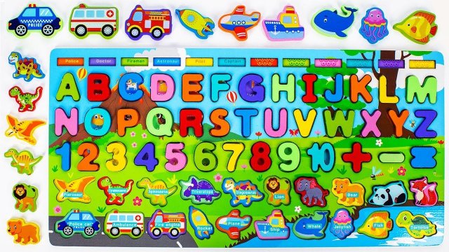 Развивающая Игрушка для Малышей - Учим Английские Слова, Буквы и Цифры!