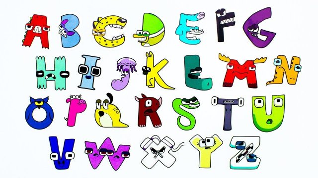 Alphabet Lore Наклейки для Детей!